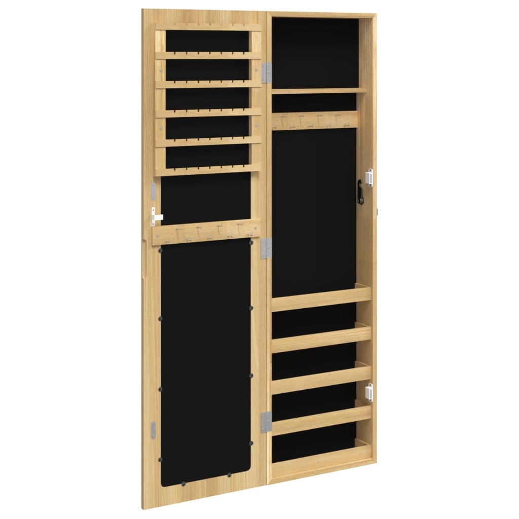 Armadio Portagioie con Specchio a Muro 30x8,5x106 cm