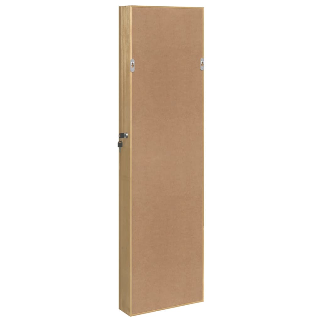 Armadio Portagioie con Specchio a Muro 30x8,5x106 cm