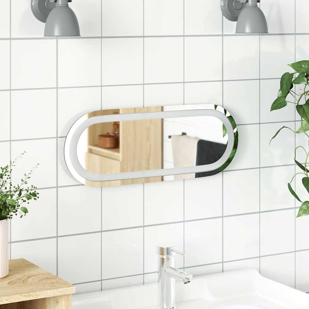 Specchio da Bagno LED 40x15 cm Ovale
