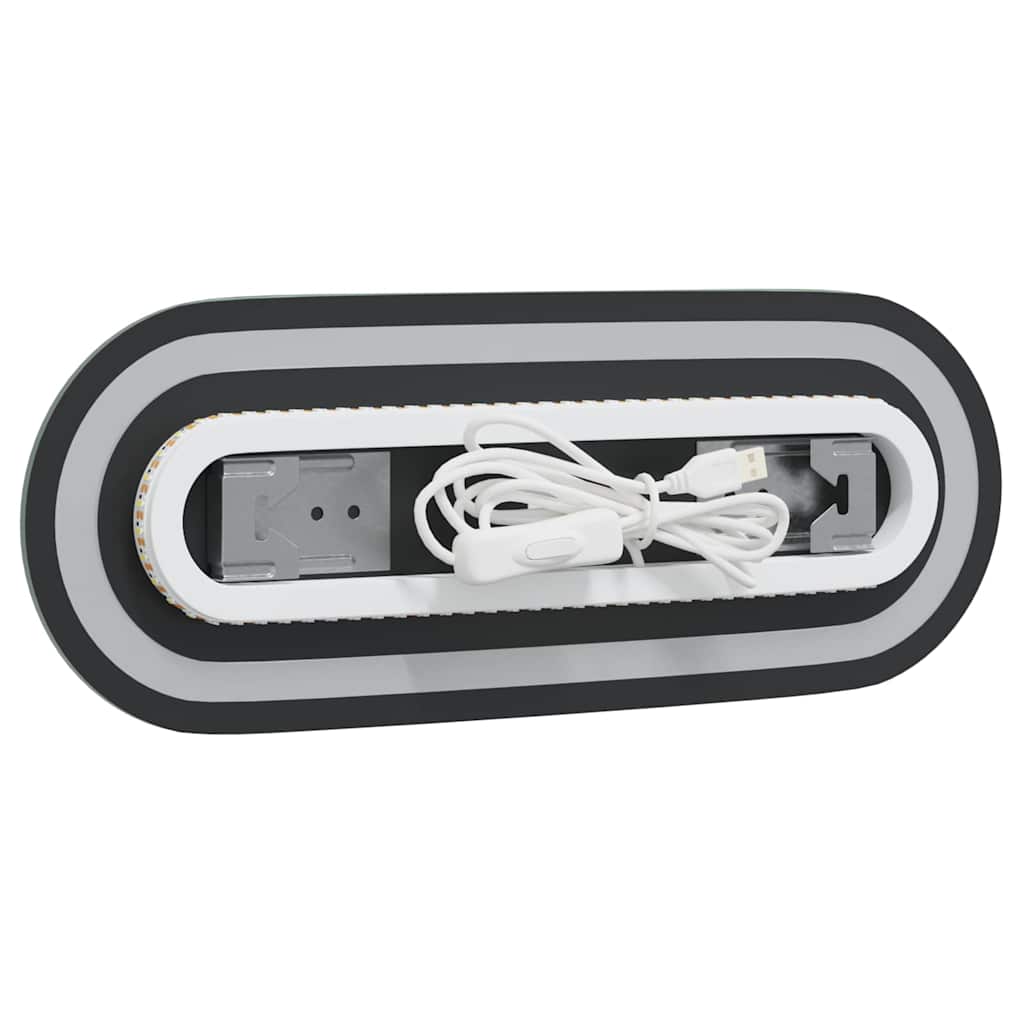 Specchio da Bagno LED 40x15 cm Ovale