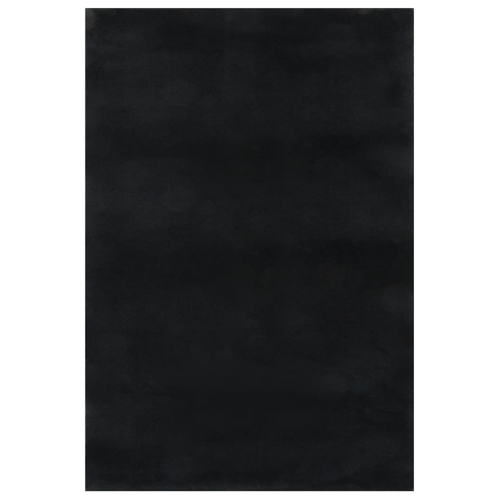 Tappeto Shaggy Nero 240x305 cm in Poliestere