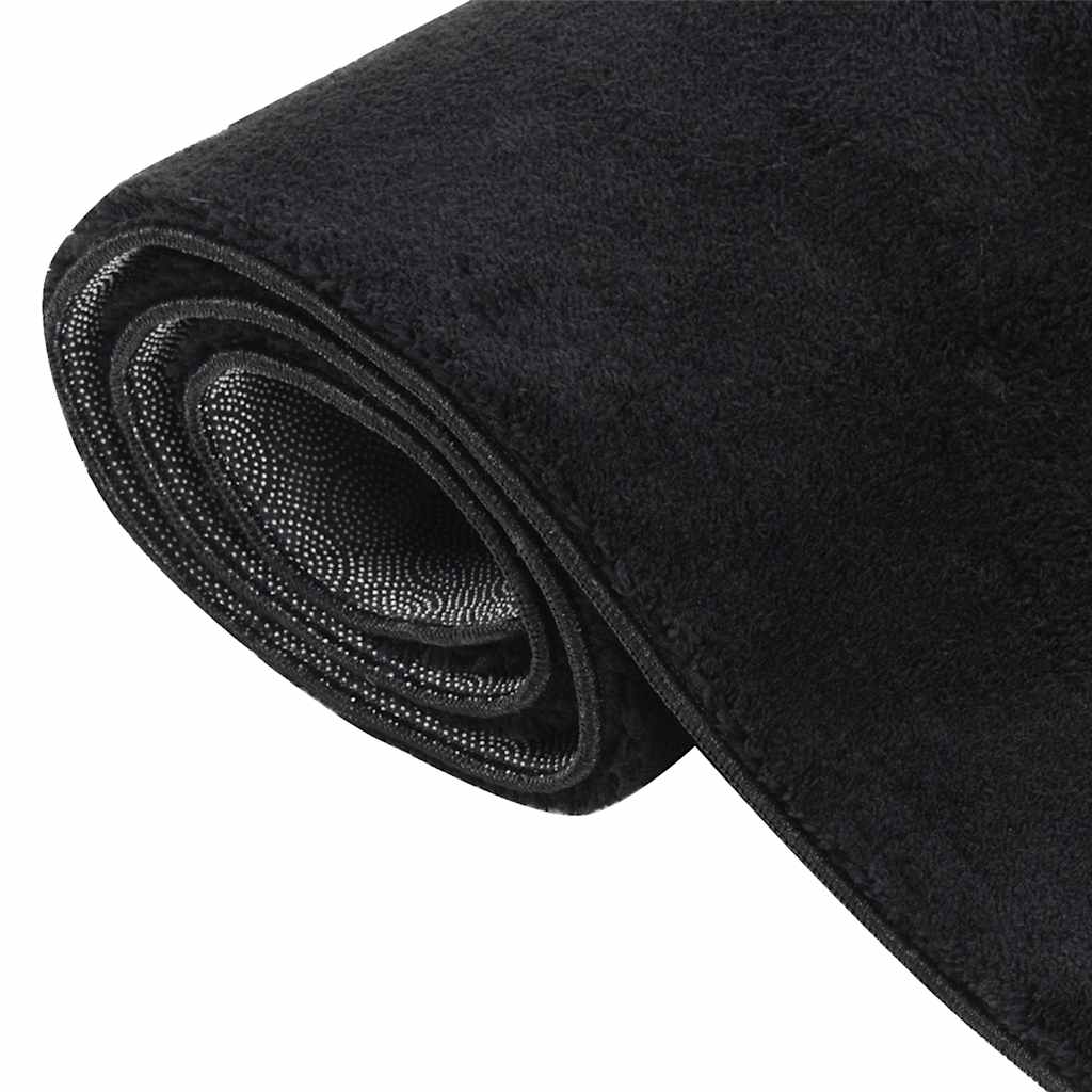 Tappeto Shaggy Nero 240x305 cm in Poliestere