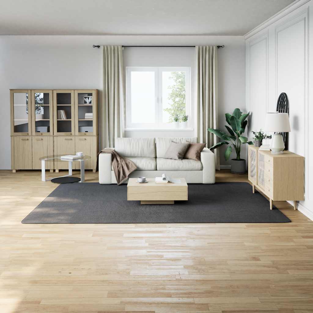 Tappeto Shaggy color antracite 240x340 cm in Poliestere
