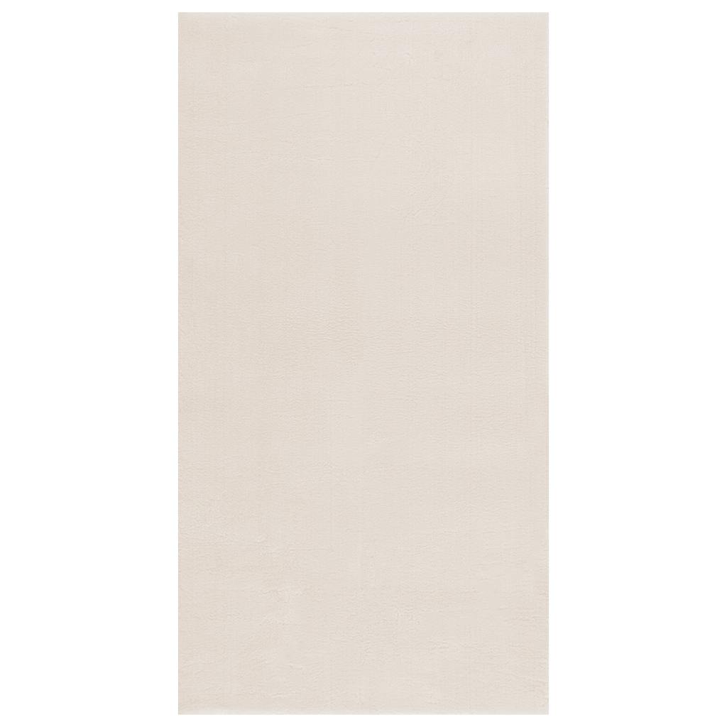 Tappeto Shaggy Crema/Bianco 120x183 cm in Poliestere