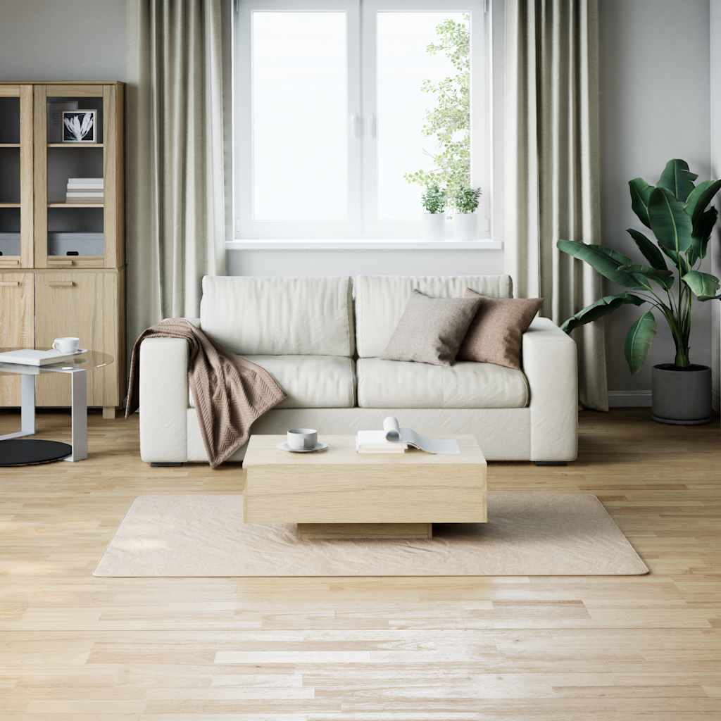 Tappeto Shaggy Crema/Bianco 120x183 cm in Poliestere