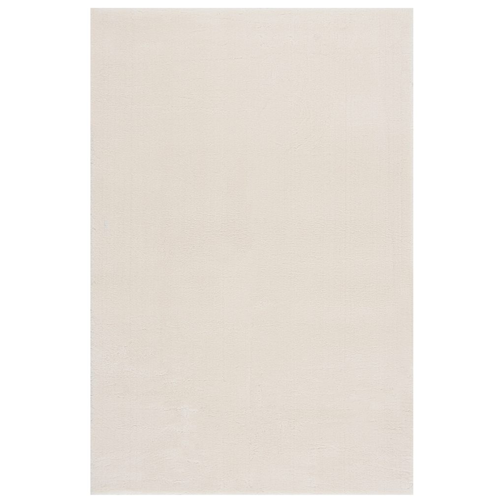 Tappeto Shaggy Crema/Bianco 240x340 cm in Poliestere