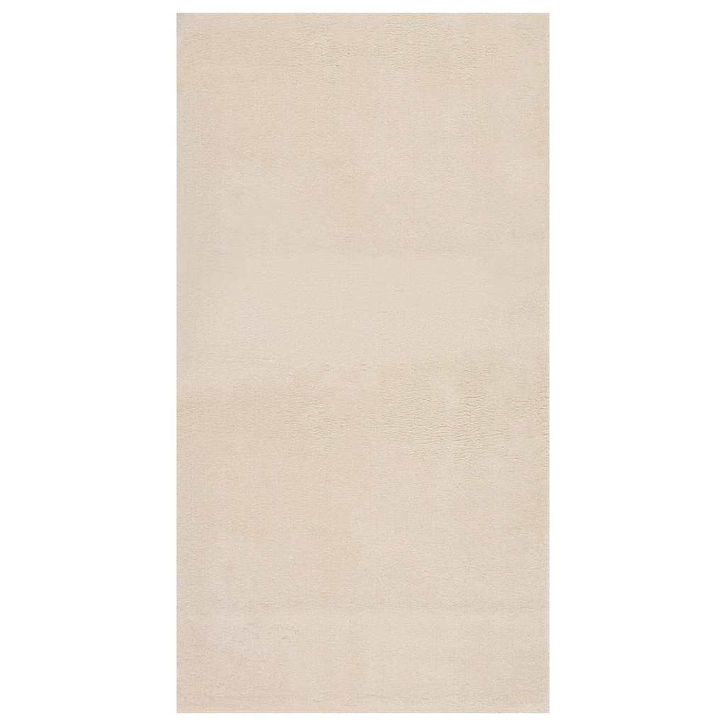 Tappeto Shaggy Beige 120x183 cm Poliestere