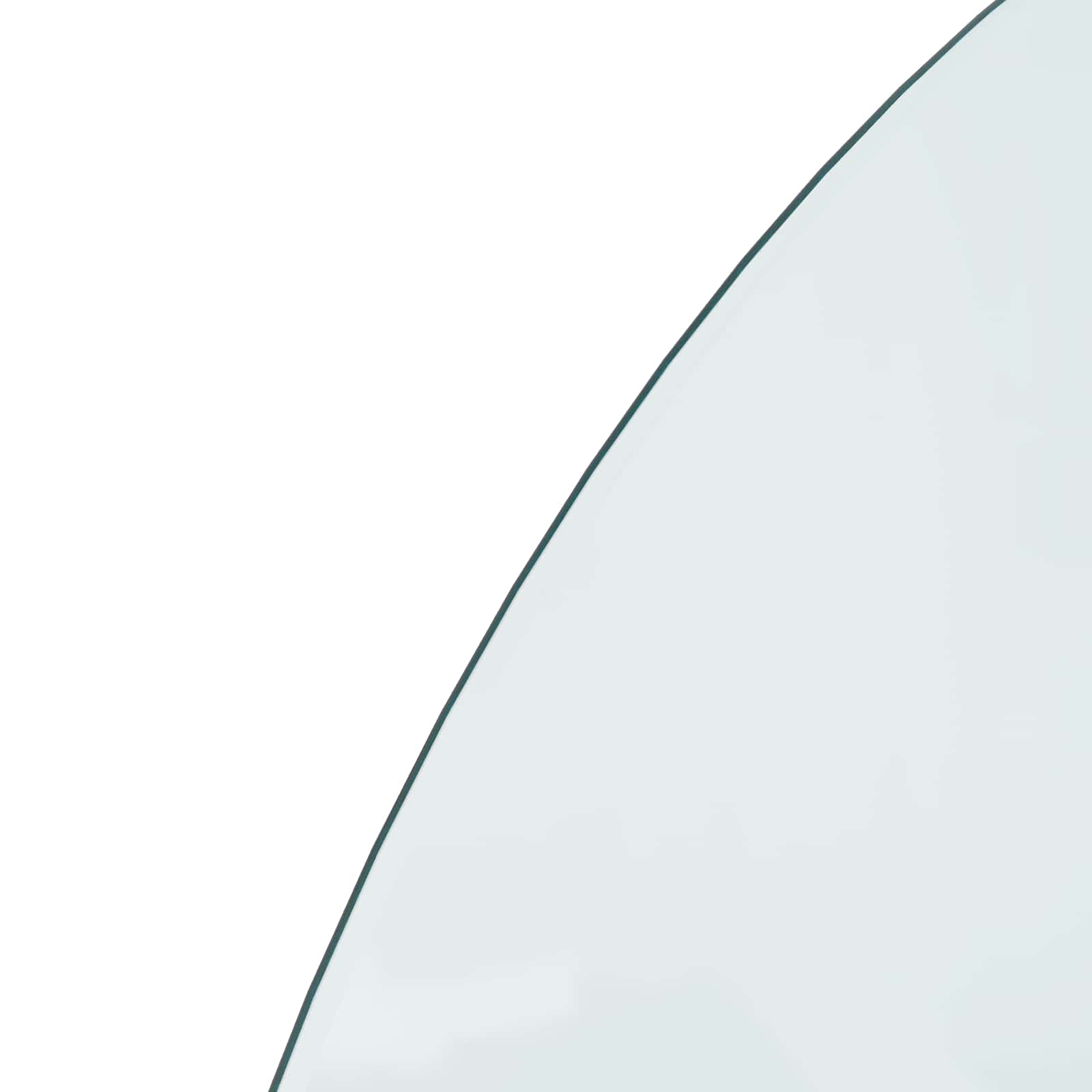 Piastra in vetro per camino Trasparente 1000 x 500 mm Vetro