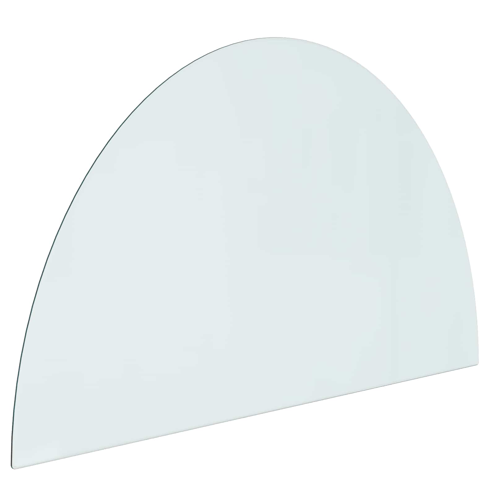 Piastra in vetro per camino Trasparente 1000 x 600 mm Vetro