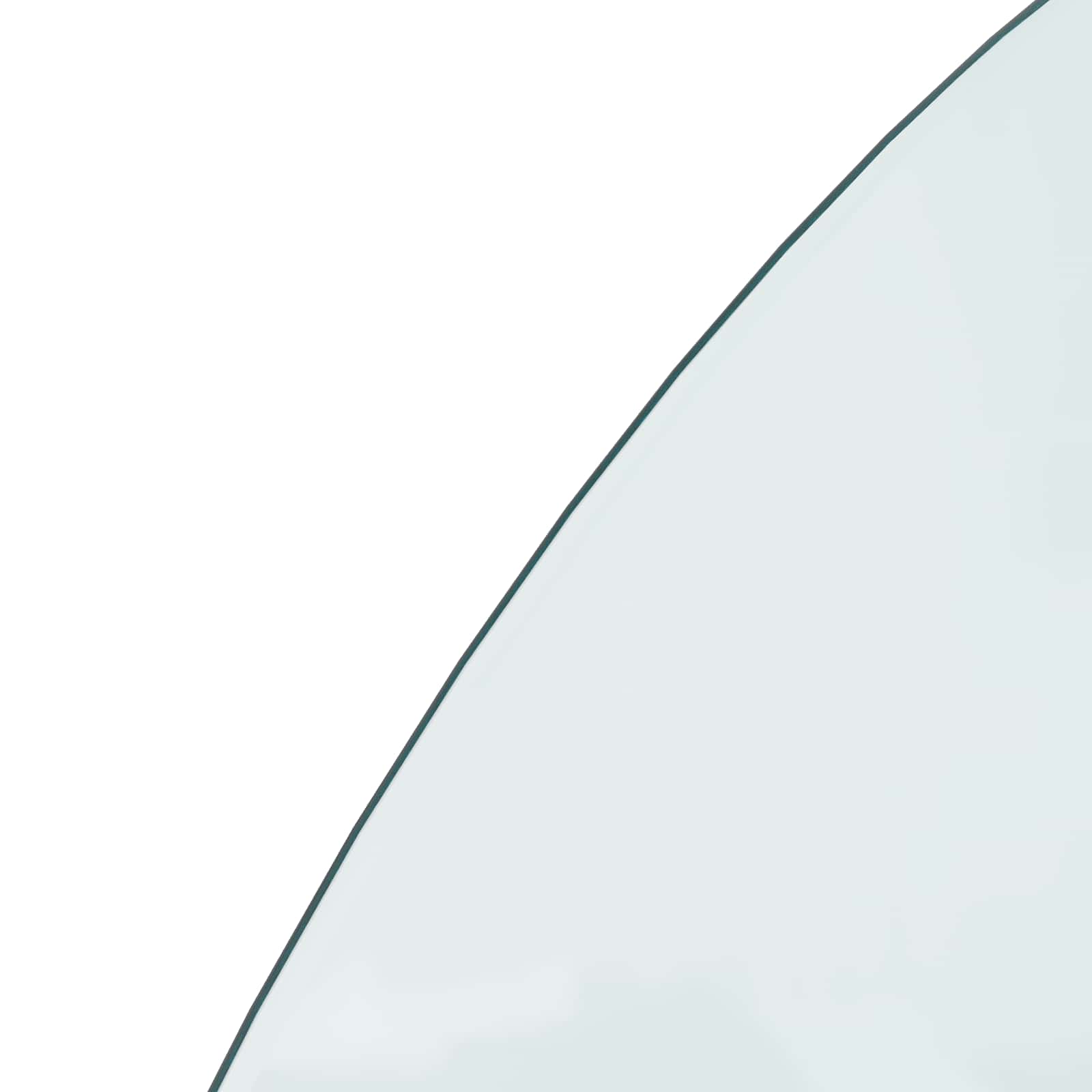 Piastra in vetro per camino Trasparente 1200 x 600 mm Vetro