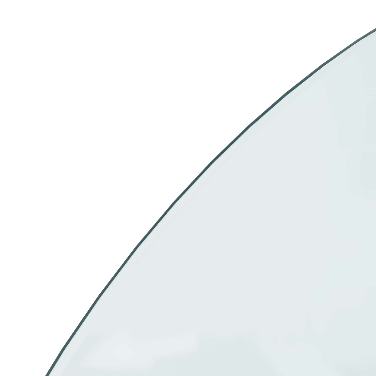 Piastra in vetro per camino Trasparente 1200 x 500 mm Vetro