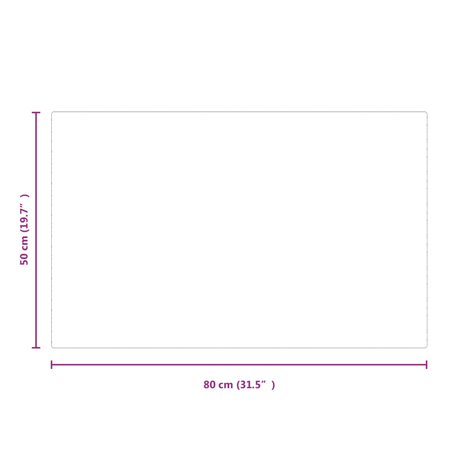 Piastra in vetro per camino Trasparente 80 x 50 cm Vetro