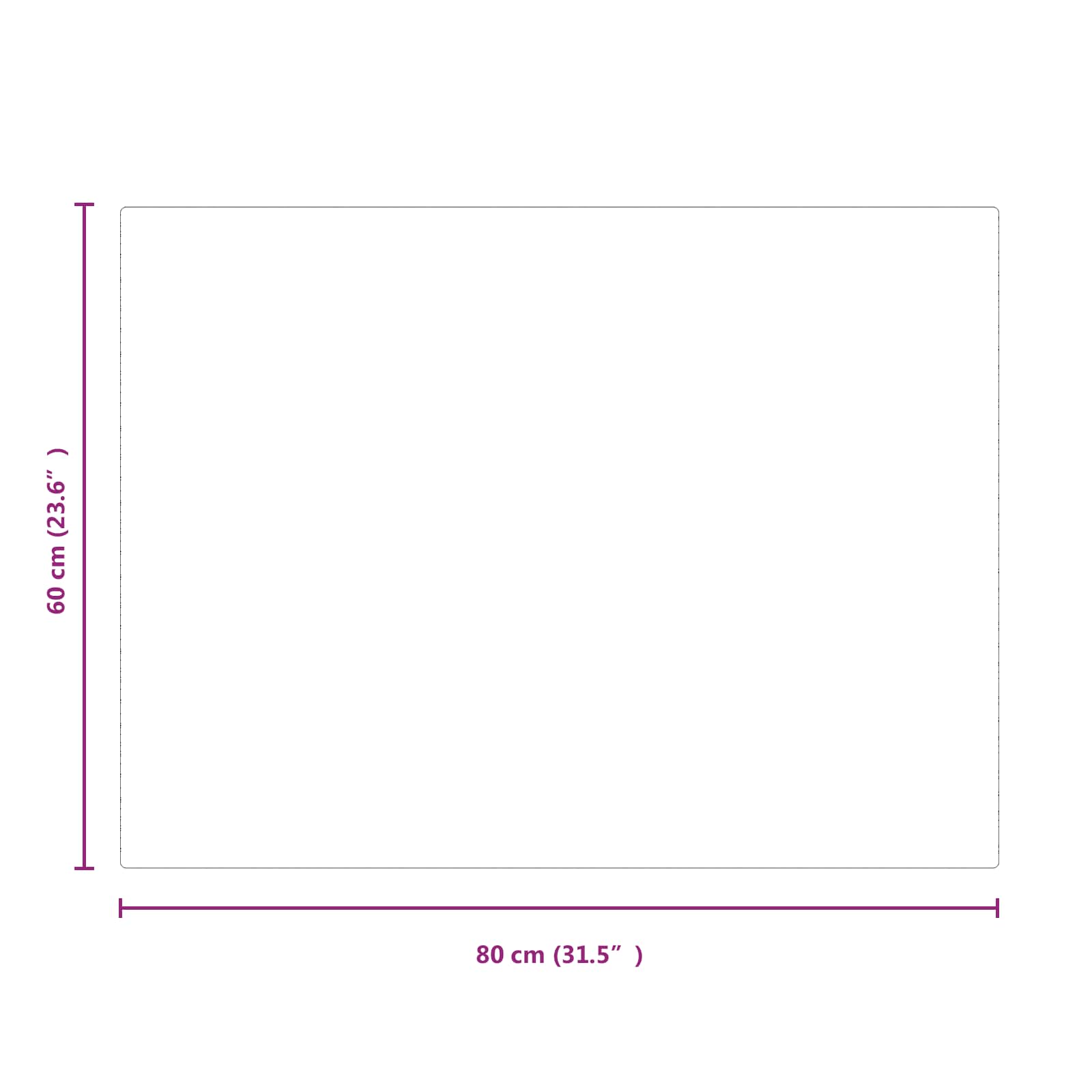 Piastra in vetro per camino Trasparente 80 x 60 cm Vetro