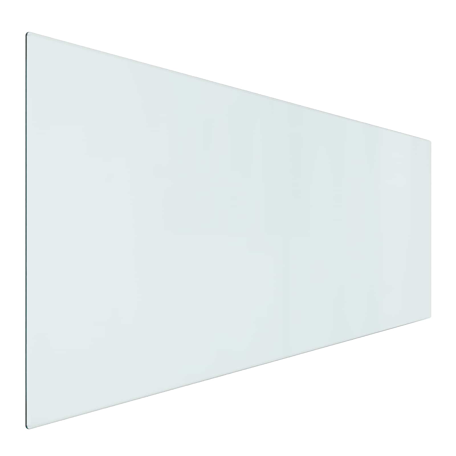 Piastra in vetro per camino Trasparente 120 x 50 cm Vetro