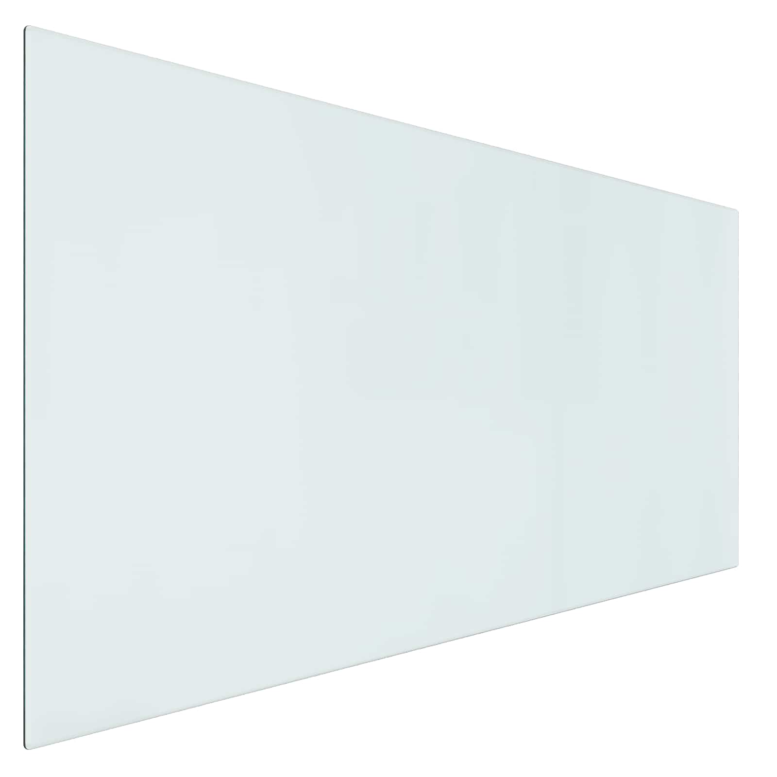 Piastra in vetro per camino Trasparente 120 x 60 cm Vetro