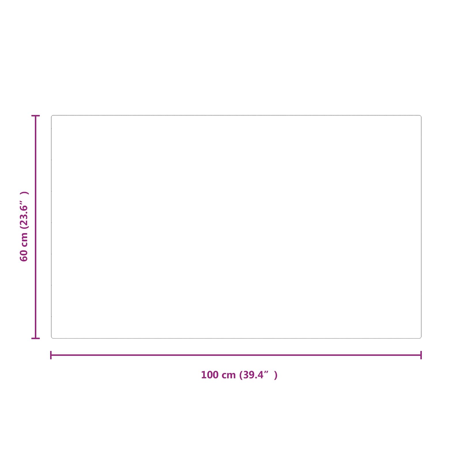 Piastra in vetro per camino Trasparente 100 x 60 cm Vetro