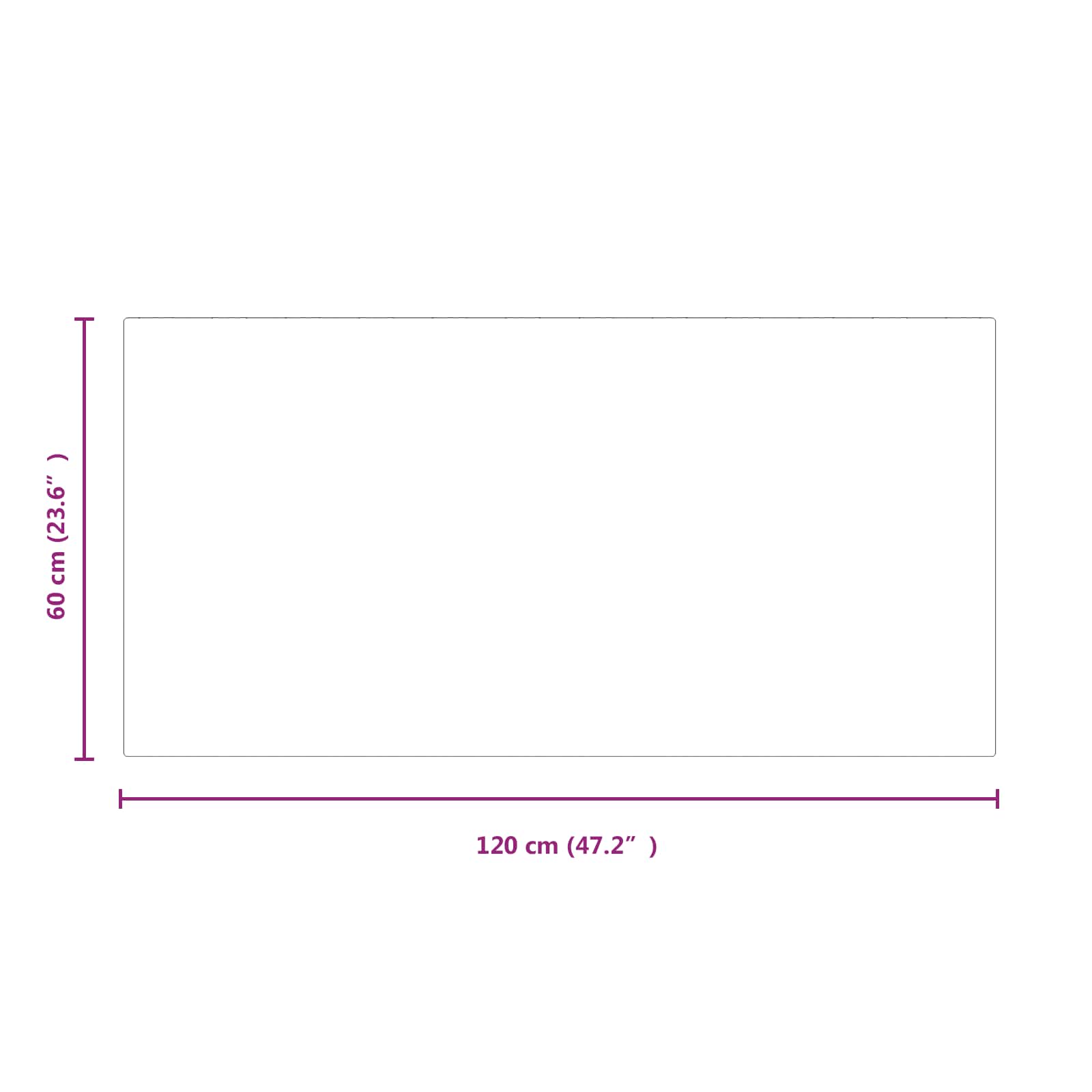 Piastra in vetro per camino Trasparente 120 x 60 cm Vetro