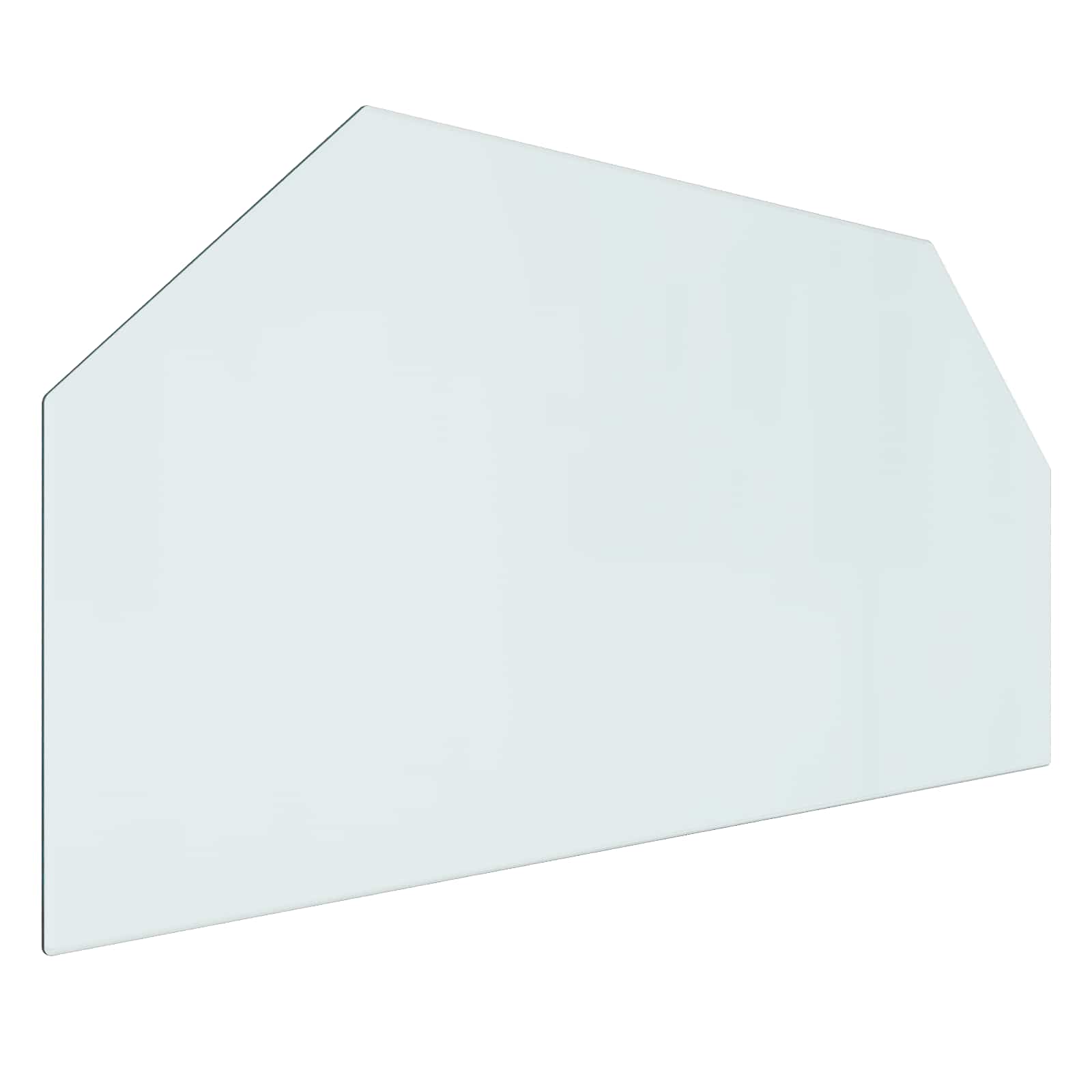 Piastra in vetro per camino Trasparente 100 x 50 cm Vetro
