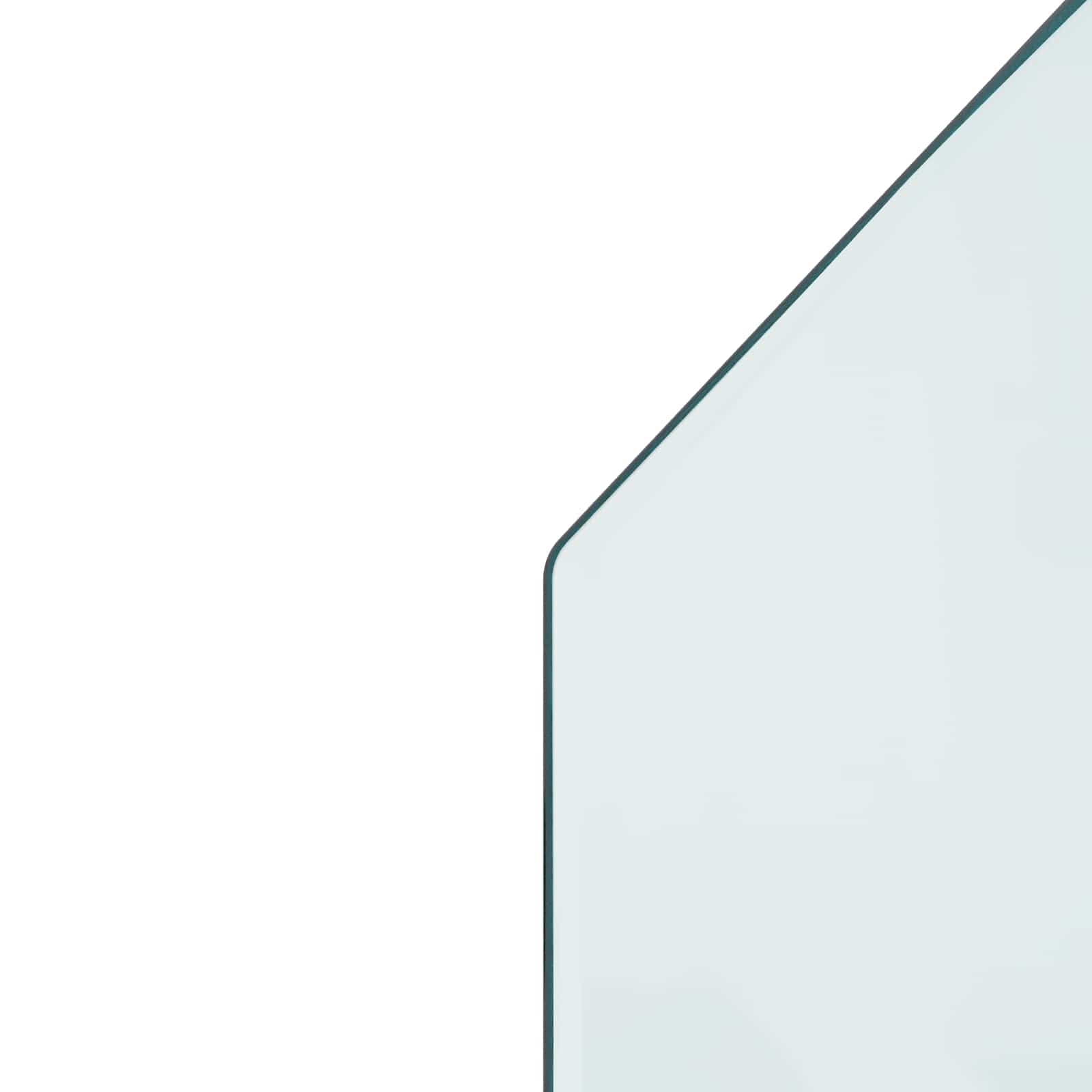 Piastra in vetro per camino Trasparente 100 x 50 cm Vetro