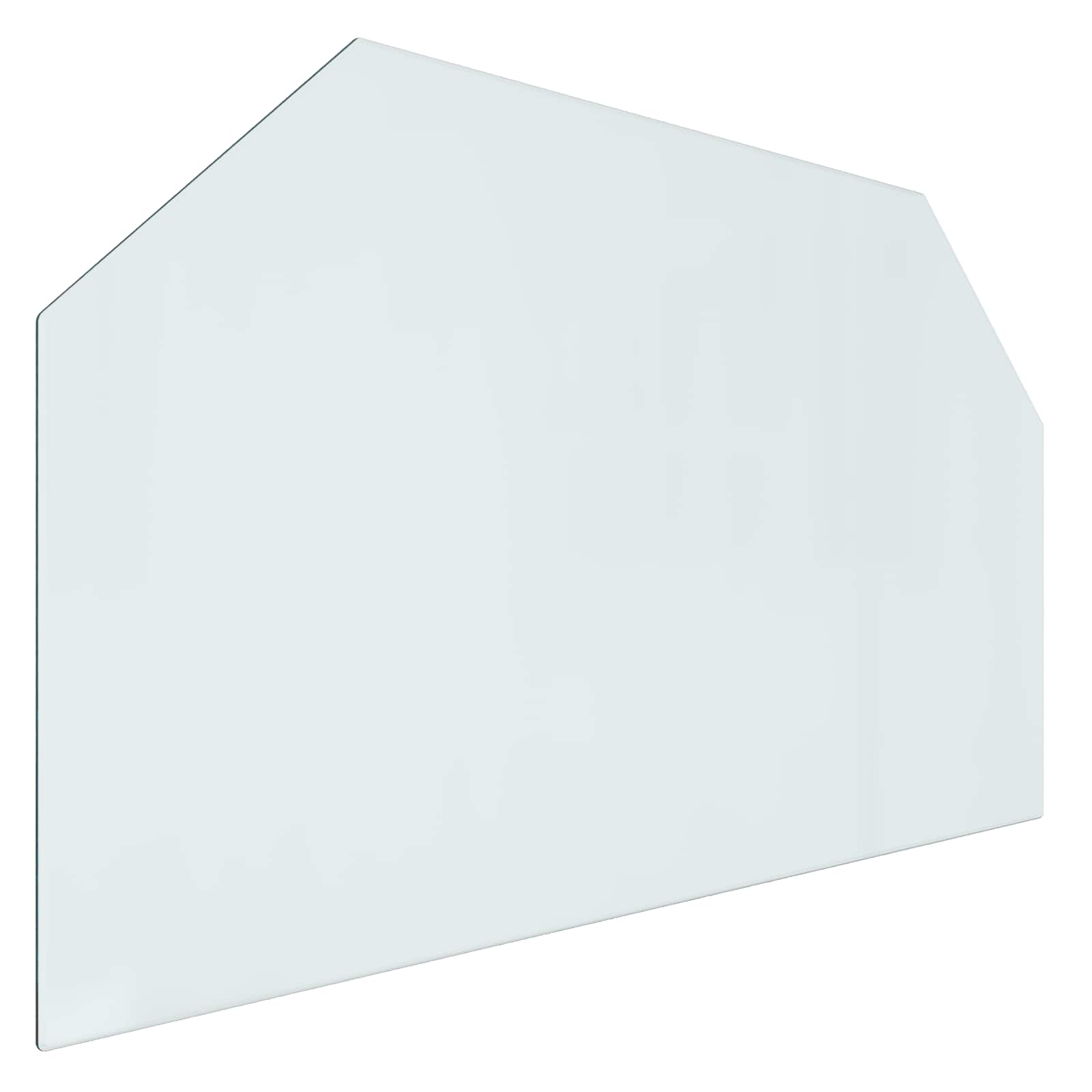 Piastra in vetro per camino Trasparente 100 x 60 cm Vetro