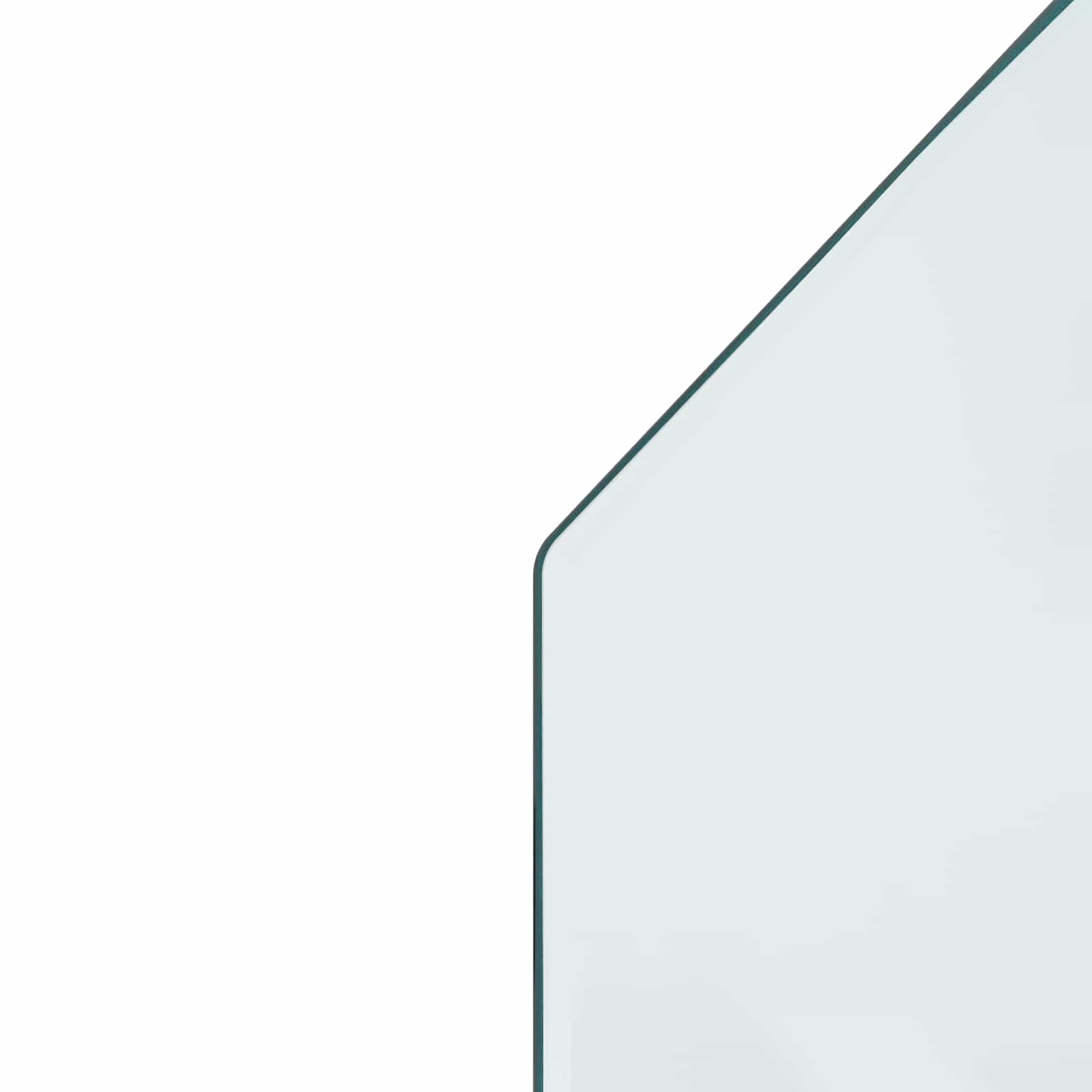 Piastra in vetro per camino Trasparente 100 x 60 cm Vetro