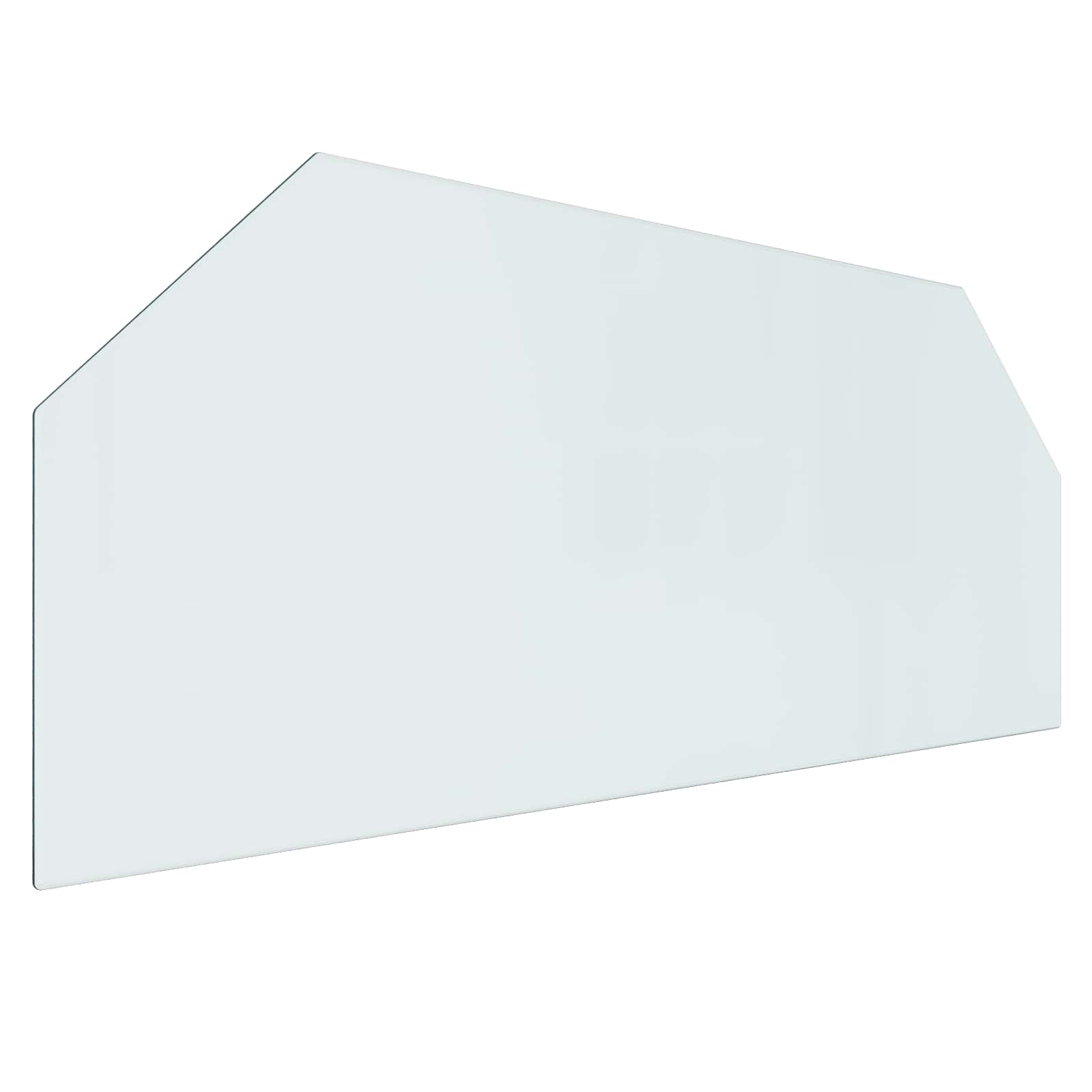 Piastra in vetro per camino Trasparente 120 x 50 cm Vetro