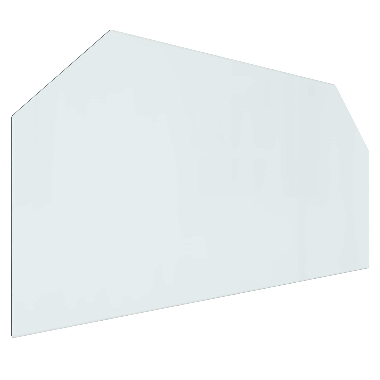 Piastra in vetro per camino Trasparente 120 x 60 cm Vetro