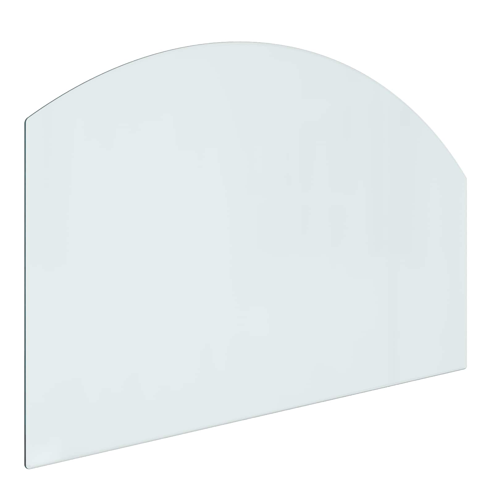 Piastra in vetro per camino Trasparente 80 x 50 cm Vetro