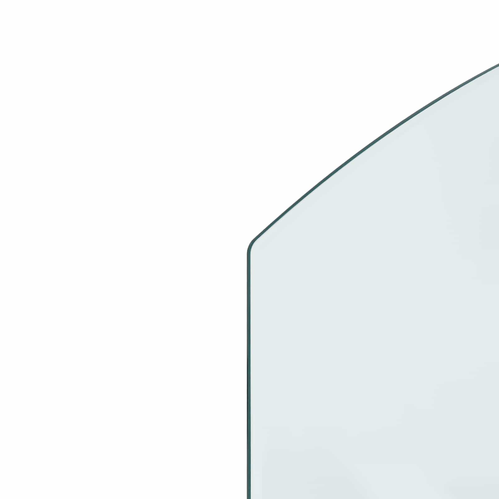 Piastra in vetro per camino Trasparente 80 x 50 cm Vetro