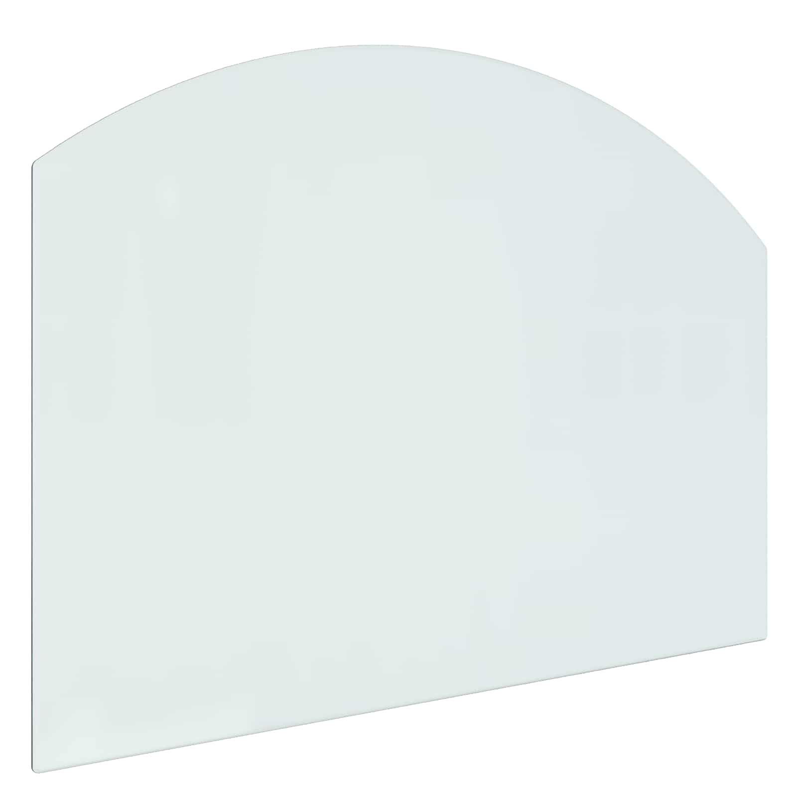 Piastra in vetro per camino Trasparente 80 x 60 cm Vetro