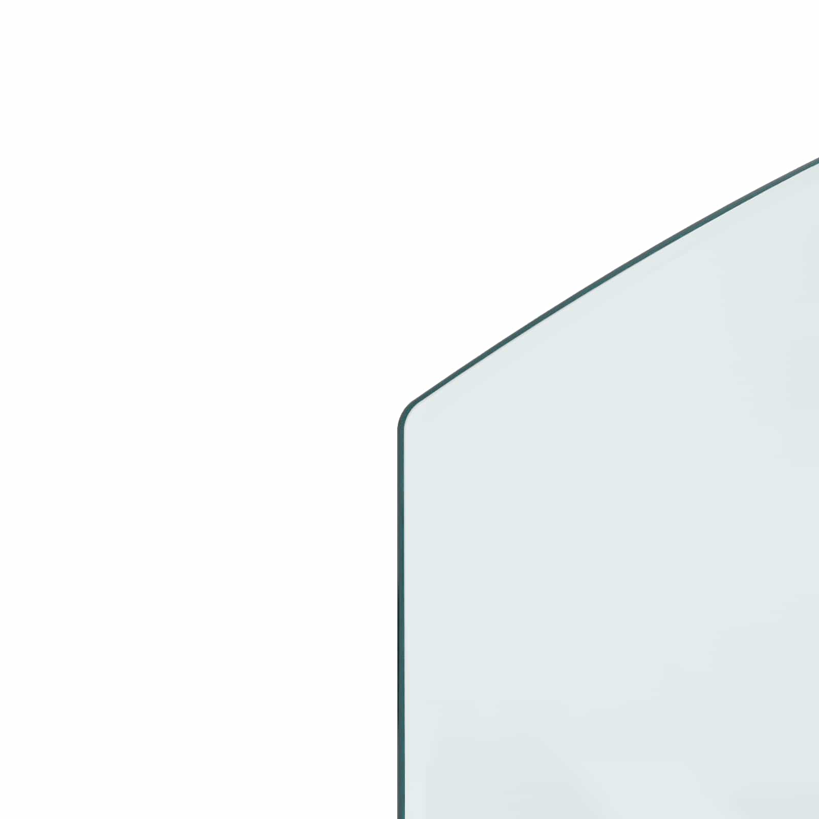 Piastra in vetro per camino Trasparente 100 x 60 cm Vetro