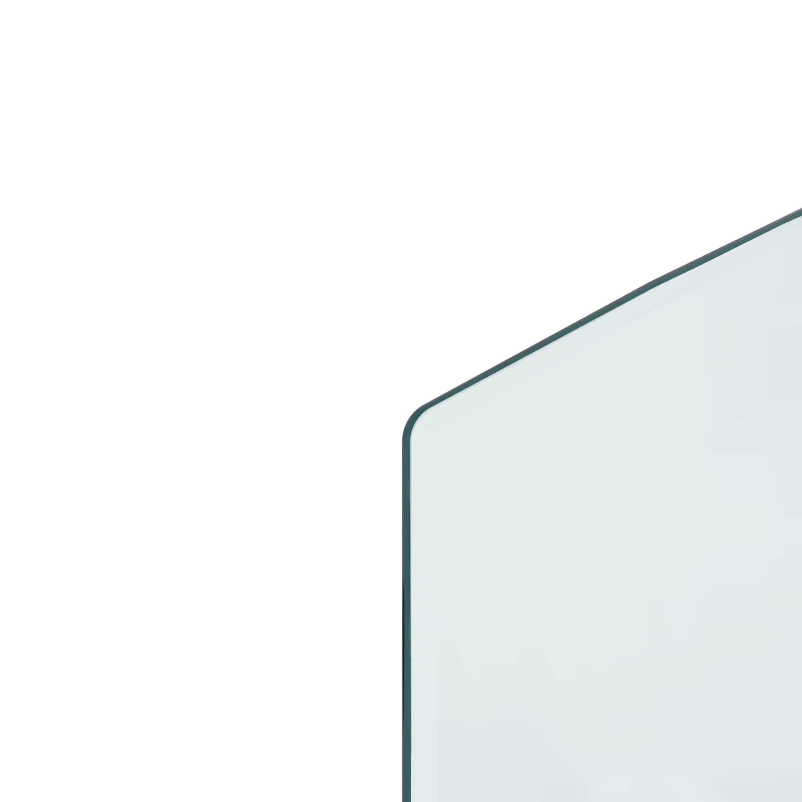 Piastra in vetro per camino Trasparente 120 x 60 cm Vetro