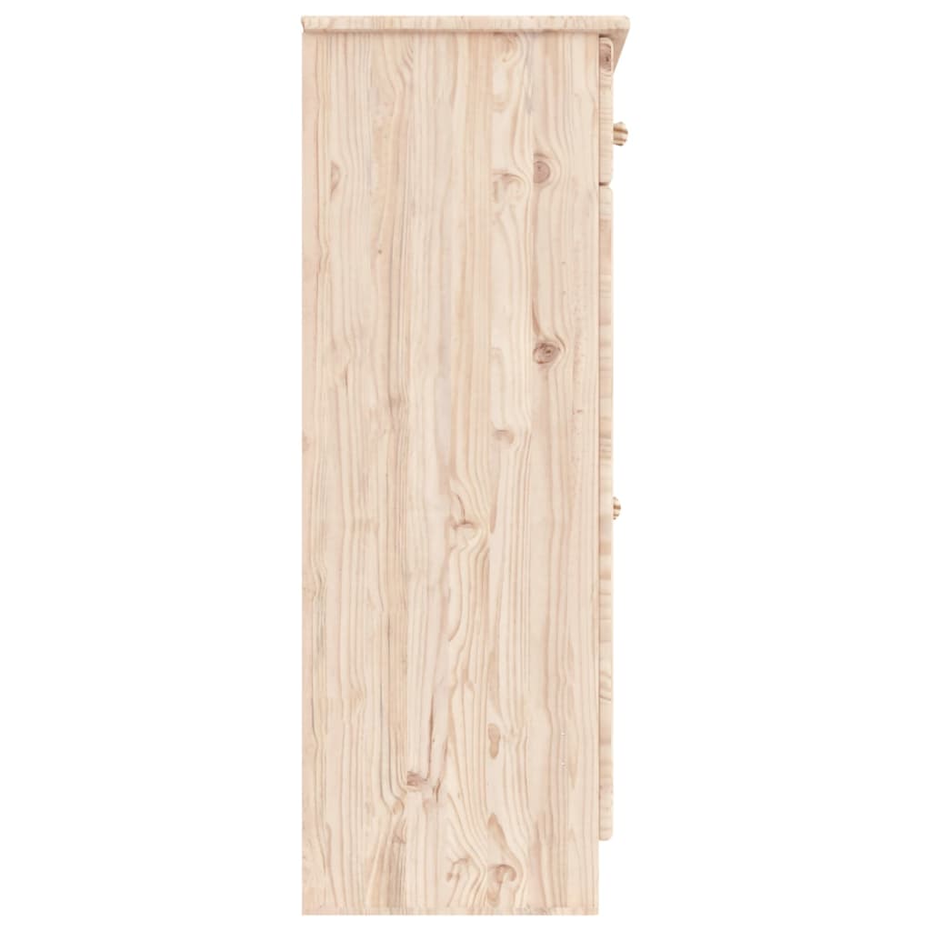 Scarpiera ALTA 77x35x96 cm in Legno Massello di Pino