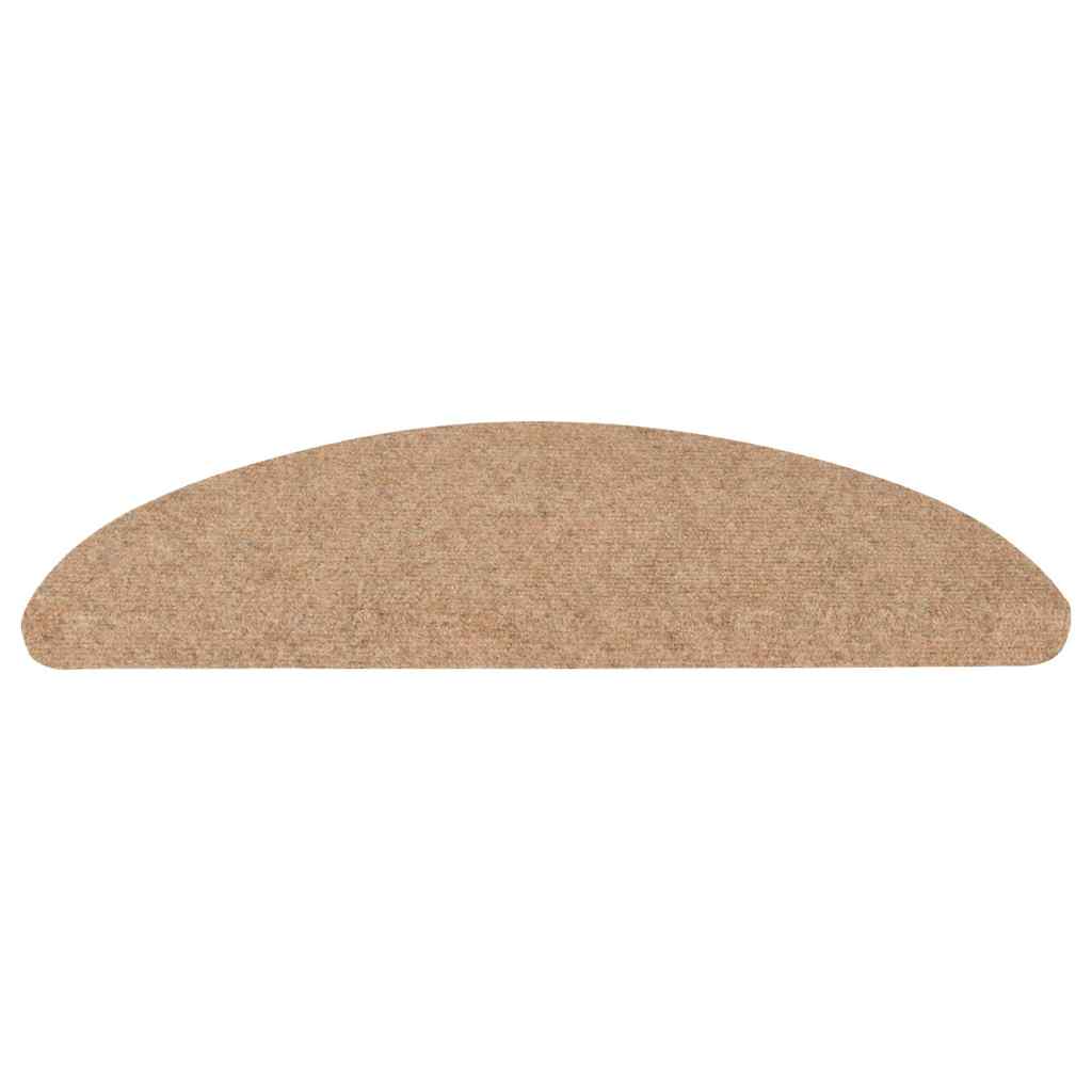 Tappetini Autoadesivi per Scale 10pz Beige 56x17x3 cm