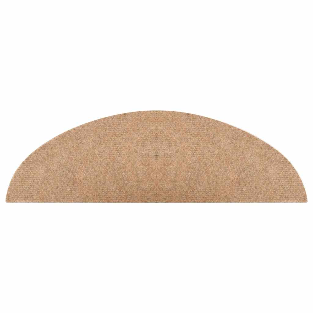 Tappetini Autoadesivi per Scale 10pz Beige 56x17x3 cm