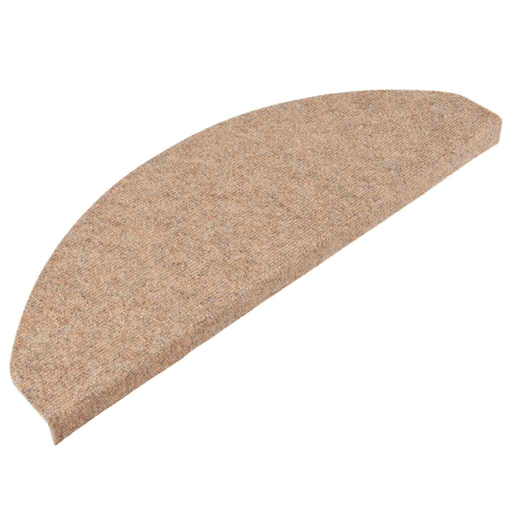 Tappetini Autoadesivi per Scale 10pz Beige 65x22,5x3,5 cm