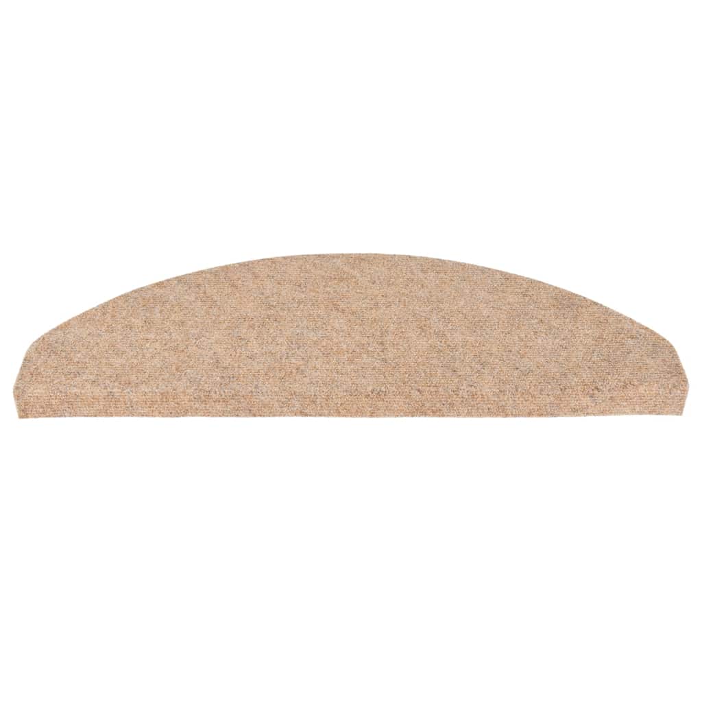 Tappetini Autoadesivi per Scale 10pz Beige 65x22,5x3,5 cm