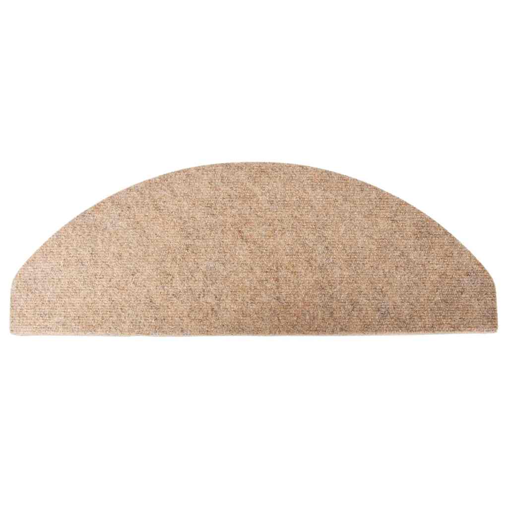 Tappetini Autoadesivi per Scale 10pz Beige 65x22,5x3,5 cm