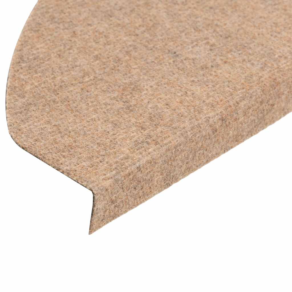 Tappetini Autoadesivi per Scale 10pz Beige 65x22,5x3,5 cm
