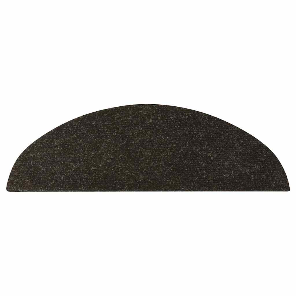 Tappetini Autoadesivi per Scale 10pz Antracite 56x17x3 cm