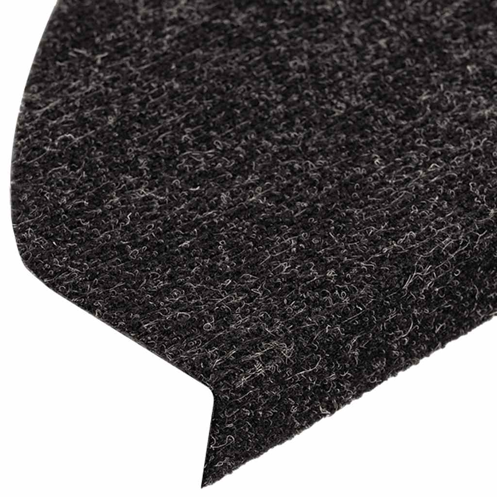 Tappetini Autoadesivi per Scale 10pz Antracite 65x22,5x3,5 cm