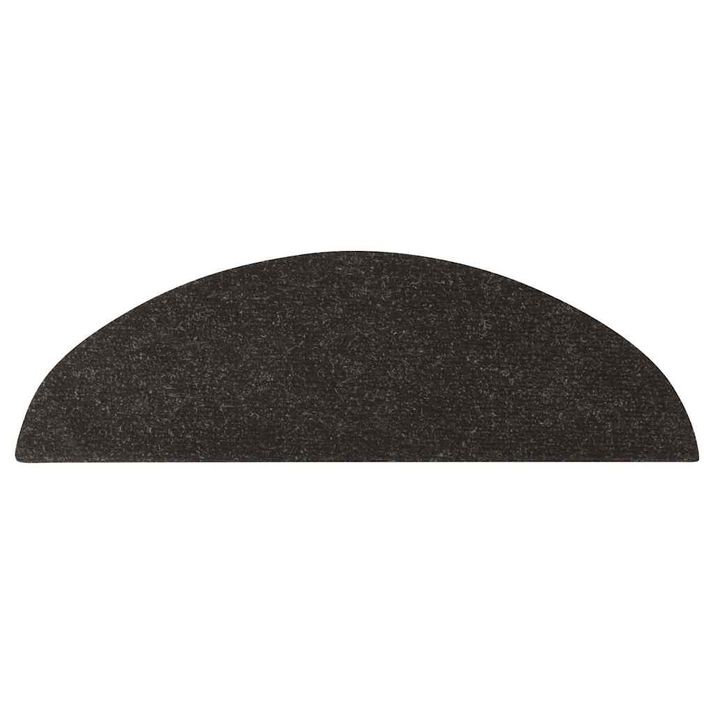 Tappetini Autoadesivi per Scale 10pz Neri 56x17x3 cm