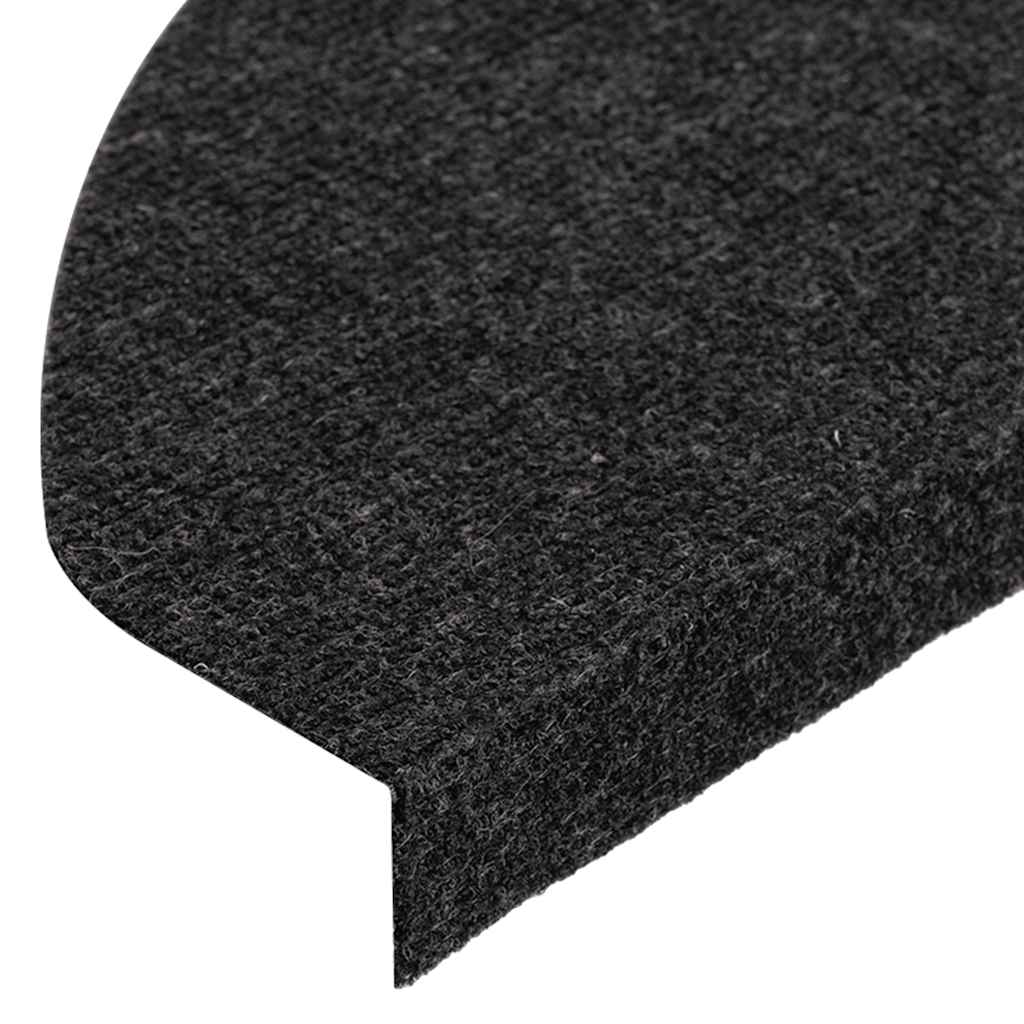 Tappetini Autoadesivi per Scale 10pz Neri 65x22,5x3,5 cm