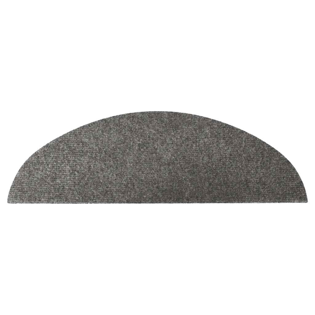 Tappetini Autoadesivi per Scale 10pz Grigi 56x17x3 cm