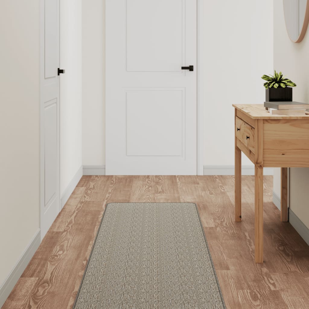 Tappeto Corsia Aspetto Sisal Platina 50x200 cm