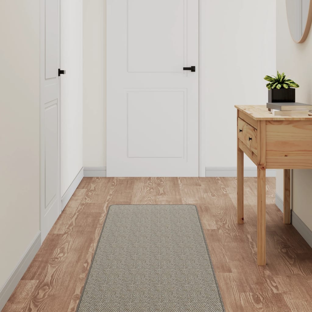 Tappeto Corsia Aspetto Sisal Platina 50x250 cm