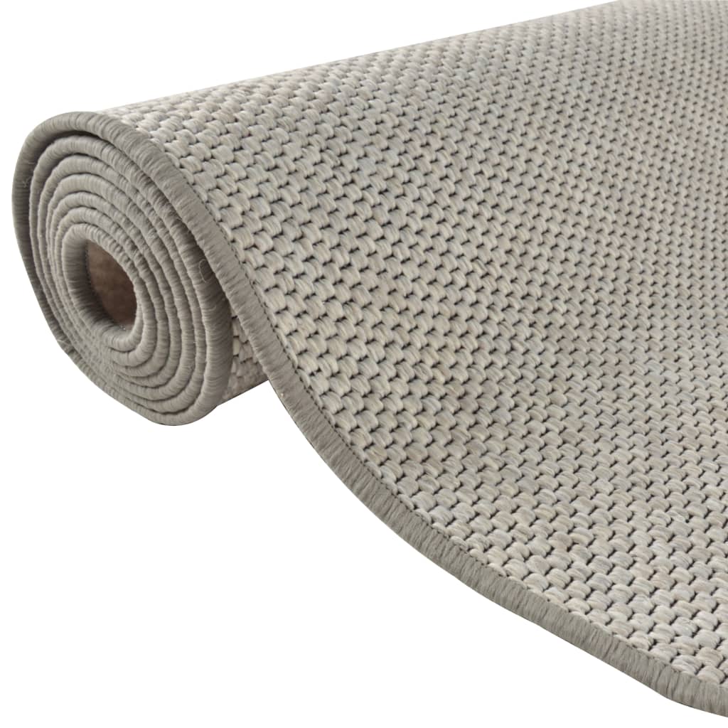 Tappeto Corsia Aspetto Sisal Platina 80x300 cm