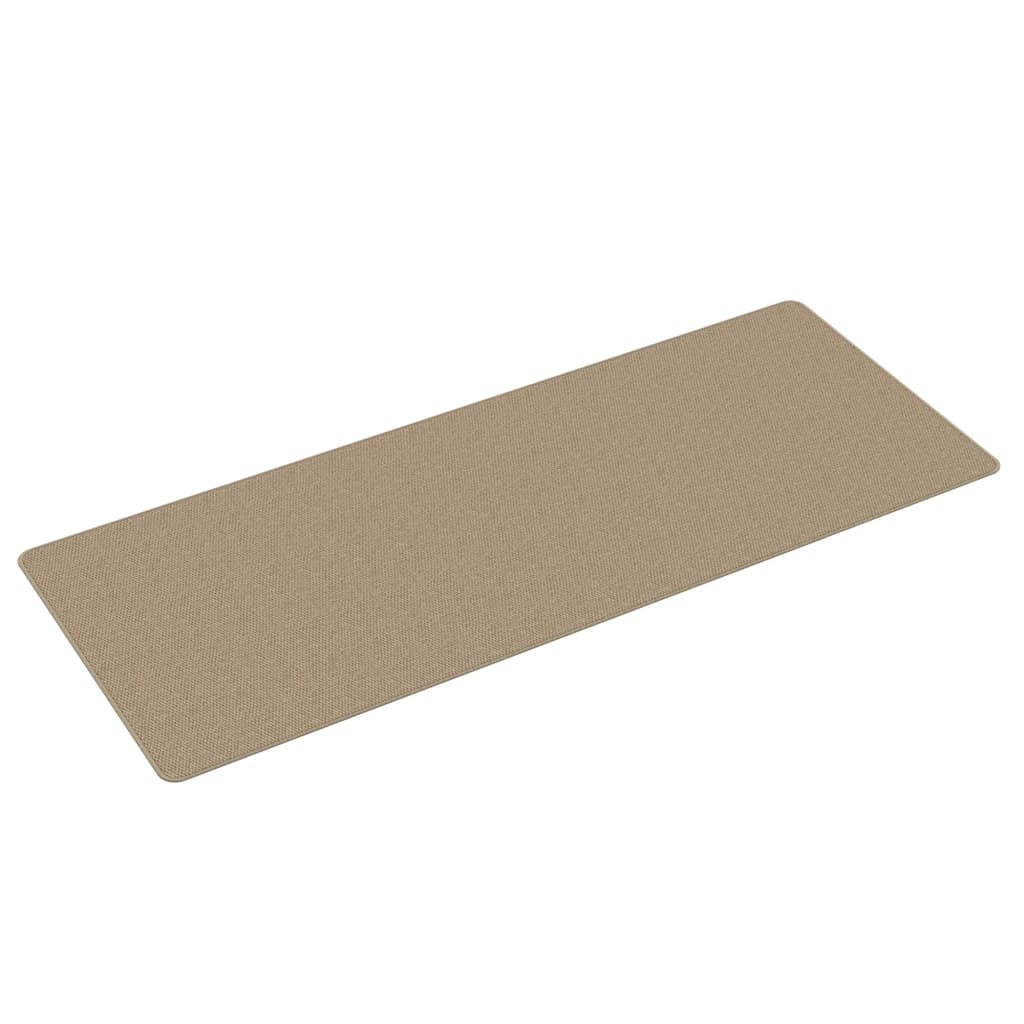 Tappeto Corsia Aspetto Sisal Sabbia 80x200 cm