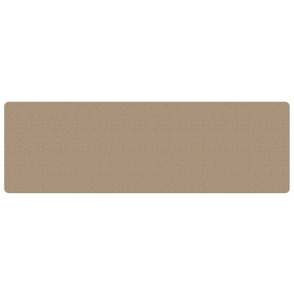 Tappeto Corsia Aspetto Sisal Sabbia 80x250 cm