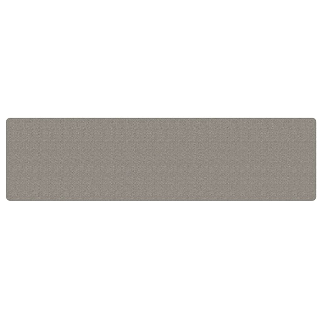 Tappeto Corsia Aspetto Sisal Argento 80x300 cm